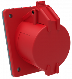 Розетка встраиваемая ССИ-414 16А-6ч/380-415В 3Р+PЕ IP44 MAGNUM ИЭК. Вид 1