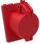 Розетка встраиваемая ССИ-414 16А-6ч/380-415В 3Р+PЕ IP44 MAGNUM ИЭК. Вид 1.