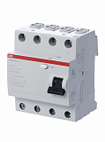 FH204 AC 40/30 Блок утечки тока 4-полюсный, 40A, 30mA, тип АC (УЗО) ABB
