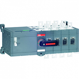 OTM315E4CM230C Реверс. рубильник 4-пол. 315А с мотор. привод. 230ВAC (с ручкой) ABB. Вид 1