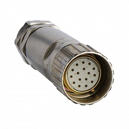 Коннектор мама 16 pin прямой pg13.5 Schneider Electric. Вид 1