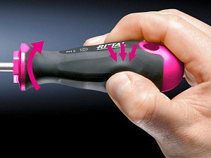 As набор отверток неизолированных sl 3,5x0,6; 6,5x1,2мм; pz1, pz2, ph1, ph2 6шт RITTAL. Вид 1