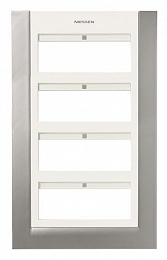 T1274 Панель лицевая для бокса поста централизации открытого/скрытого монтажа на 24 модуля (4 ряда) ABB. Вид 1