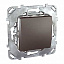 Переключатель 1-клавишный,сх.6 (графит) Unica Top Schneider Electric. Вид 1.