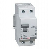 TX3 Блок утечки тока (УЗО) 2-полюсный, 40A, 30mA, тип АC Legrand