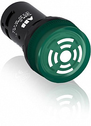 Зуммер CB1-603G с непрерывным сигналом, с подсветкой, зеленый, 230 В AC ABB. Вид 1