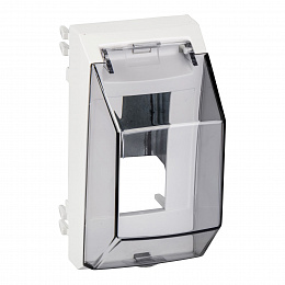 Адаптор под два 18мм модуля OL45 RAL9003 Schneider Electric. Вид 1