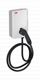 Зарядная станция Terra AC W7-P8-R-C-0 AC wallbox type 1, кабель 7,62м, 1ф/32A, RFID и 4G ABB. Вид 1