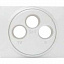 Накладка TV+FM+SAT розетки (Aluminium) Galea Life Legrand. Вид 1.