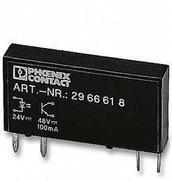 OPT-24DC/ 24DC/2 Cиловое полупроводниковое реле, вход 24В DC, выход 3-33В DC, 3A Phoenix Contact. Вид 1