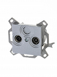 5011H-A03607 70W Розетка TV-R, проходная, 7дБ, Levit, серебро ABB. Вид 1