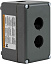 Корпус кнопочного поста на 2 элемента (аллюминий) Schneider Electric. Вид 1.