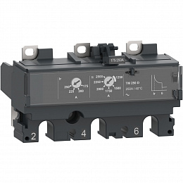 TRIP UNIT NSX250 3P3D TMD 200 Термомагнитный расцепитель 3-полюсный, 200А Schneider Electric. Вид 1
