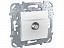 Розетка спутниковая (белая) Unica Schneider Electric. Вид 1.