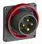 Вилка с прямым фланцем easy&safe 316ebu6w,16a,3p+e,ip67,6ч ABB. Вид 1.