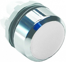 MP1-20W Кнопка белая без подсветки без фиксации (только корпус) ABB. Вид 1