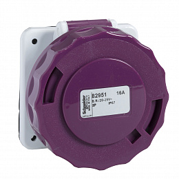 Розетка скрытой установки прямого монтажа 3P 16А IP67 Schneider Electric. Вид 1