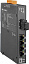 5-портовый неуправляемый коммутатор: 4х10/100 BaseT(X), 1х100BaseFX, металлический корпус ICP DAS. Вид 1.