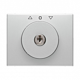 Накладка с замком к жалюзийному замочному выключателю (алюминиевый) K.5 Berker. Вид 1