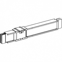 Прямая секция для болт. отв. блоков, 3l+pe, cu, 5000а, l=2000 мм Schneider Electric. Вид 1