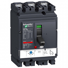 430310 NSX160B TM160D 3P 160А Термо-магнитный 3-пол. автомат 160А, 25kA  Schneider Electric. Вид 1