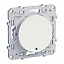 Выключатель 2-клавишный, с LED-подсветкой, 10AX, 250B, сх. 1 (белый) Odace Schneider Electric. Вид 1.