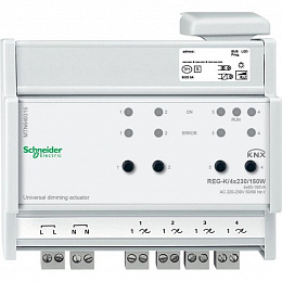 Универсальный диммер reg-k/4x230/150 вт Schneider Electric. Вид 1