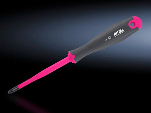 As отвертка изолированная z1 80мм с шлицем плюс/минус 1шт RITTAL. Вид 1