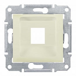 Адаптер для 1 коннектора RJ45, krone, кат. 5е, кат. 6, utp (бежевый) Sedna Schneider Electric. Вид 1