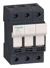 Держатель предохранителей 8,5Х31.5 3-х полюсный 25А Schneider Electric. Вид 1