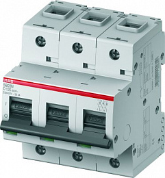 S803N D80 Автоматический выключатель 3-полюсный, 80А, Icu=36кА (хар-ка D) ABB. Вид 1
