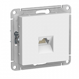 Розетка компьютерная RJ45, кат. 6A, механизм (белый) Atlas Design Systeme Electric. Вид 1