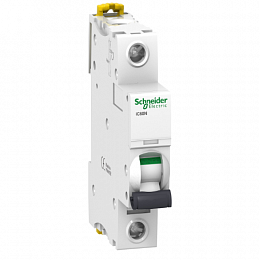 iC60N 1P 20А Автоматический выключатель 1-полюсный, 20А, 6кА (хар-ка C) Schneider Electric. Вид 1