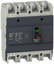 Авт. выкл. ezc250 36 ка/415в 4п4т 250 a Schneider Electric. Вид 1