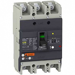 Автоматический выключатель с диф. защитой 200A, 25кА Schneider Electric. Вид 1