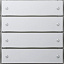 Сенсорный выключатель KNX 3 Komfort 4 мест Gira. Вид 1.