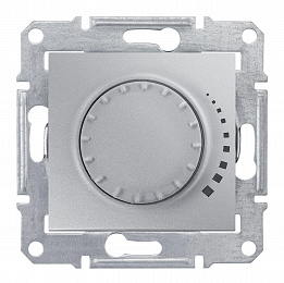 Светорегулятор поворотный, емкостный, 230В, 25-325вт (алюминий) Sedna Schneider Electric. Вид 1