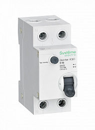 Дифф. автомат 1P+N, 16А 30mA, тип A, 4.5kA (хар-ка C) City9 Systeme Electric. Вид 1