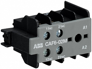 CAF6-02M Контакт фронтальный 2НЗ для B(C)6-, B(C)7-30-10, VB(C)...(A) ABB. Вид 1
