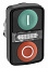 Головка кнопки двойная с маркировк + led zb4bw7a37417 Schneider Electric. Вид 1.