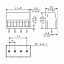 LM 5.00/03/90 3.5SN OR BX Клемма печатной платы Weidmuller. Вид 2.