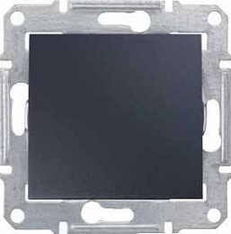 Переключатель 1-клавишный, сх. 6, 16А, 250В (графит) Sedna Schneider Electric. Вид 1