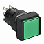 Кн. с подс.,16мм, зелен., 24в,xb6ecw3b1p Schneider Electric. Вид 1.