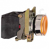 Кнопка желтая с подсветкой без фиксации 220В 1НО+1НЗ (в сборе) Schneider Electric