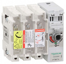 Выключатель-разъединитель-предохранитель 3P, 400А (размер 2) Schneider Electric. Вид 1