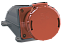 ССИ-134 Розетка стационарная 3Р+РЕ 63А 380-415В IP54 ИЭК. Вид 1.