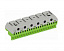 ZK206G Клеммник самозажимной PE 20x1,5-4mm²+6x25mm² ABB. Вид 1.