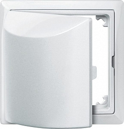 Кольцо промежуточное с крышкой для комб.мех, sd (полярный белый) Merten Schneider Electric. Вид 1