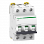 iC60N 3P 16A Автоматический выключатель 3-полюсный, 16А, 6кА (хар-ка D) Schneider Electric. Вид 1.