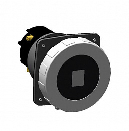2125 RU6W LP Розетка панельная с прямым унифицированным фланцем 2125RU6W LP, 125A, 2P+E, IP67, 6ч ABB. Вид 1